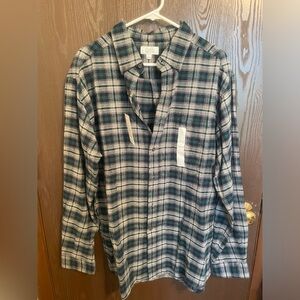NWT Craft & barrow men’s plaid flannel shirt - Size L